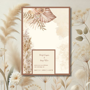 Convite Elegância de Casamento Chic Moderno do eterno