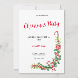 Convite Elegância de menta-pimenta