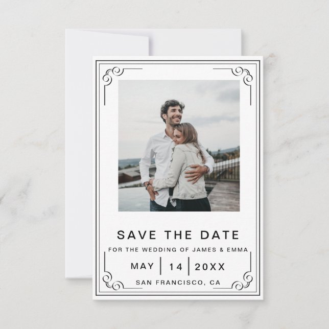 Convite Elegância do eterno Personalize seu casamento mode (Frente)