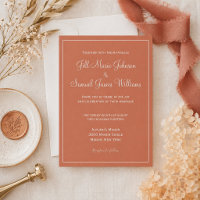 Elegância em Terracota Casamento Minimalista Moder