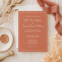 Elegância em Terracota Casamento Minimalista Moder