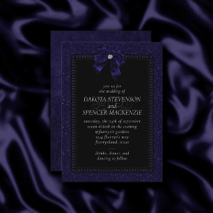 Convite Elegância Gótica   Arco Roxo Moody