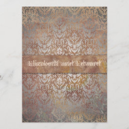 Convite Elegância Italiana Vintage Tuscan Damask