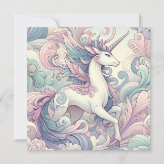 Convite Elegância Mística: Sussurros Pastel Kirin