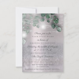 Convite Elegância Rústica do Chá de panela de aniversário 