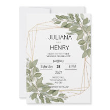 Elegância Rústica Verde Água-forte Eucalipto