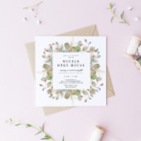 Elegância Verde Invernal em Quadrado para Casa Abe