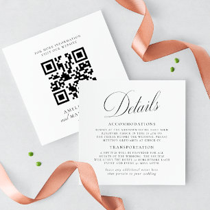 Convite Elegância Vintage em Script Detalhes do Casamento