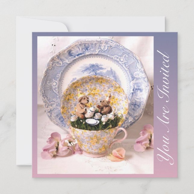 Convite Elegância Whimsical (Frente)