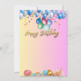 Convite Elegant Birthday Celebration Invitation Design
