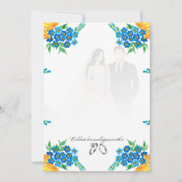 Convite Elegant Blank Wedding Invitation – Fully Customiza