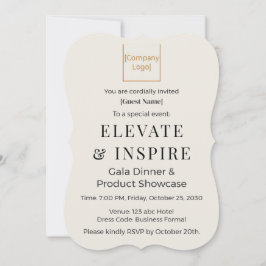 Convite Elegant Bracket Invitation | Corporate Gala & Even