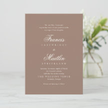 Elegant Brown Romantic Wedding
