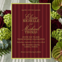 Elegant Chartreuse Burgundy Stripe Pattern Formal