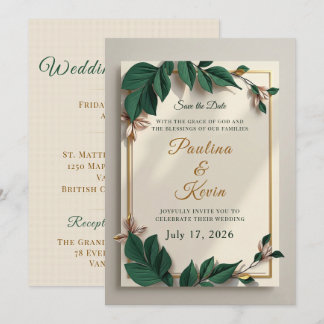 Convite Elegant Christian Wedding e-invite