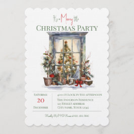 Convite Elegant Christmas Holiday Invitation 