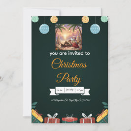 Convite Elegant Christmas Invitation – A Festive Design 