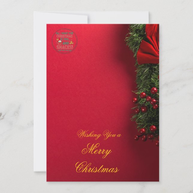 Convite Elegant Christmas Invitation Card | Merry Christma (Frente)