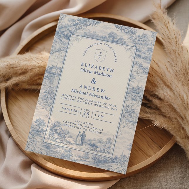 Convite Elegant Countryside Manor Wedding (Criador carregado)