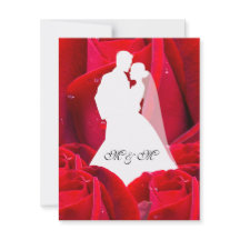 elegant couple red roses