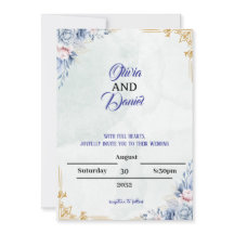 Elegant Custom Wedding Invitation 