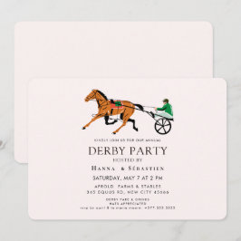Convite Elegant Equestrian Garden Party Invitation