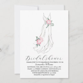 Convite Elegant Eucalyptus Greenery Bridal Shower