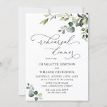 Convite Elegant Eucalyptus Watercolor REHEARSAL DINNER<br><div class="desc">Create the perfect REHEARSAL DINNER invite with this "Watercolor Eucalyptus Greenery" template.
 For further customization,  please click the "customize further" link and use our design tool to modify this template. 
 If you need help or matching items,  please contact me.</div>