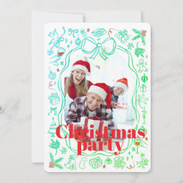 Convite Elegant Festive Christmas Party Invitation