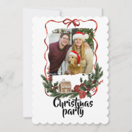 Convite Elegant Festive Christmas Party Invitation