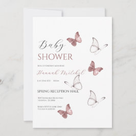 Convite Elegant Floral Baby Shower Invitation Customizable