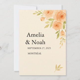 Convite 🌸 Elegant Floral Wedding Invitation 🌸