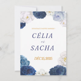 Convite Elegant Floral Wedding Invitation | Romantic Weddi