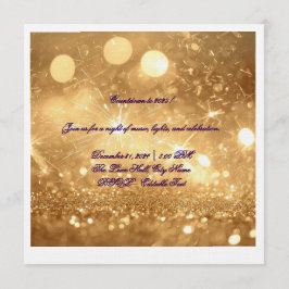 Convite Elegant Gold Countdown New Year 2025 Invitation 