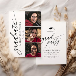 Convite Elegant Graduation Announcement & Party Invite