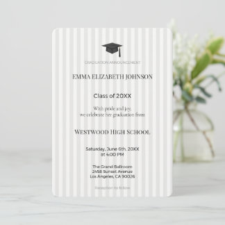 Convite Elegant Graduation Invitation Template, Modern