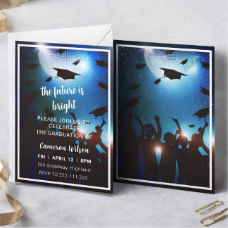 Convite Elegant graduation party invitation