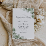 Convite Elegant Green Leaves Wedding Engagement Party<br><div class="desc">Elegant Green Leaves Wedding Engagement Party Invitation

See matching collection in our Niche and Nest Store</div>