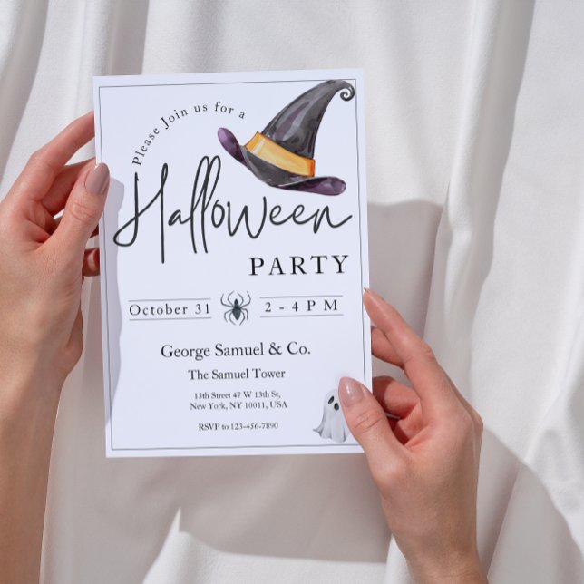 Convite Elegant Halloween Invitation for Company Office (Criador carregado)