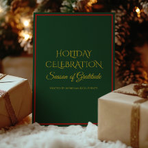 Elegant Holiday Party Invitation for Business 