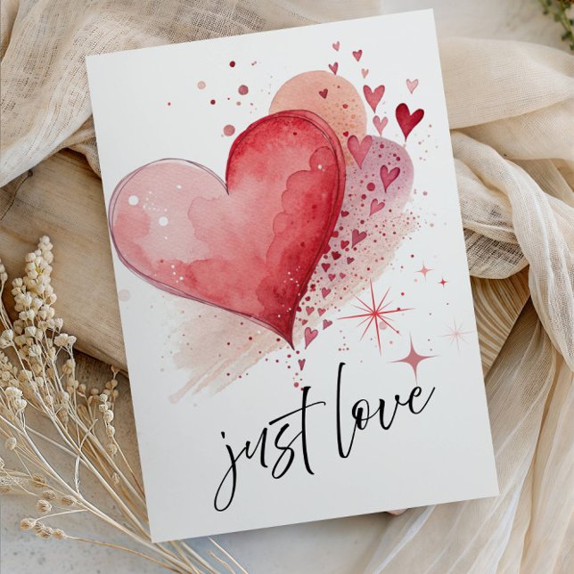 Convite Elegant “Just Love” Wedding - Minimalist Romantic  (Criador carregado)