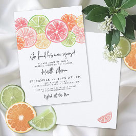 Convite Elegant Main Squeeze Citrus Bridal Shower