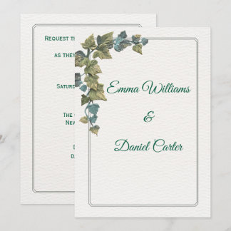 Convite Elegant Minimal Wedding Invitation – Customizable 