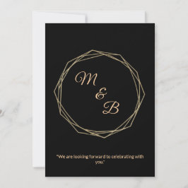 Convite "Elegant Minimalist Wedding Invitation"