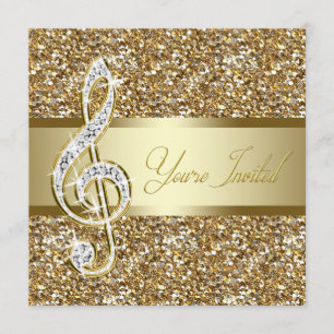 Convite Elegant Music Treble Symphony Concert Considerando