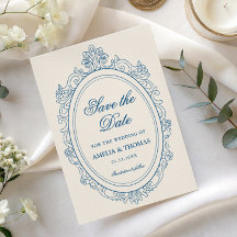 Elegant Old Money Script Save the Date