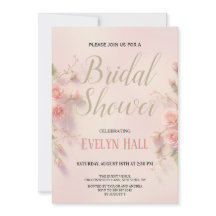 Elegant Pink Floral Bachelorette Party