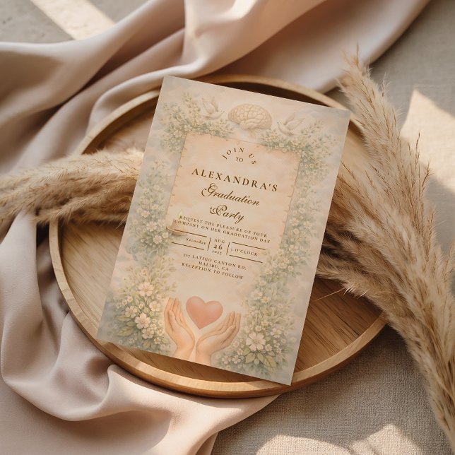 Convite Elegant Psychology Graduate (Criador carregado)