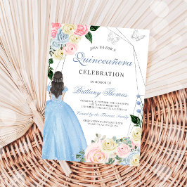 Convite Elegant Quinceañera Invitation Card