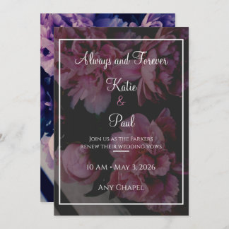 Convite Elegant Rose Flowers Wedding invitation